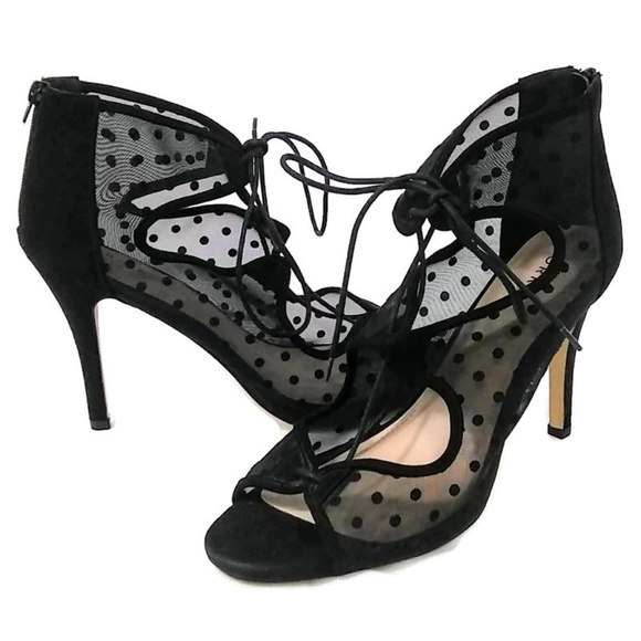 torrid Shoes - Torrid Polka Dot Mesh Women's 5" Heels Stilettos